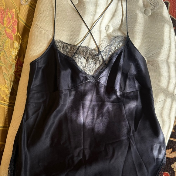 DKNY Dark Navy Silk Camisole - Picture 4 of 5
